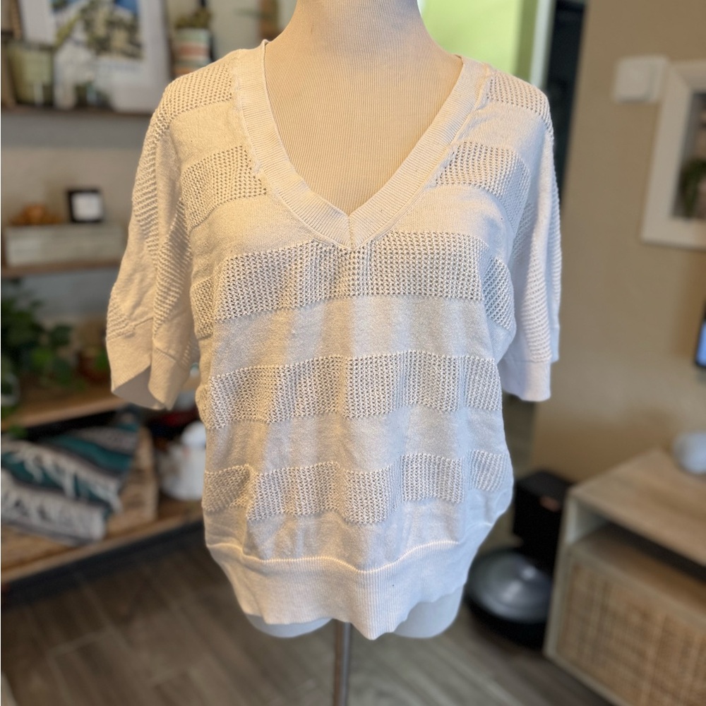 Michael Kors V-Neck Knit Sweater - Sz XL